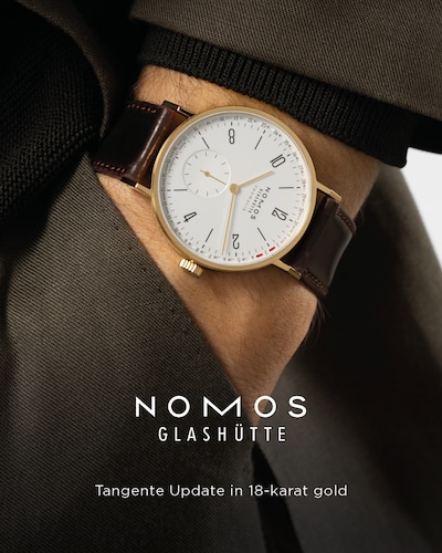 NOMOS Tangente Gold Watch image