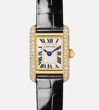 Cartier Ladies Tank Louis Cartier watch, mini model, quartz movement. Yellow gold image
