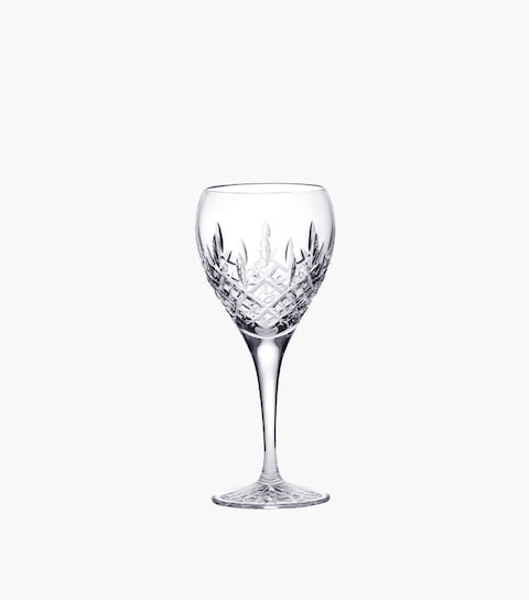 crystal white wine glass