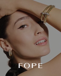 Image of fope model wearing mixed jewellery - tap to shop fope jewellery image