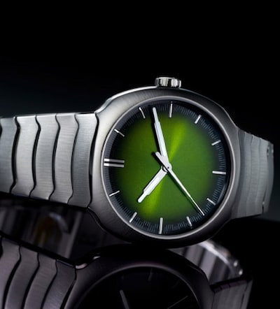 H.Moser watch with green dial. Tap to shop all watches image