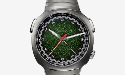 H.Moser & Cie green dial watch. Tap to shop Streamliner collection image