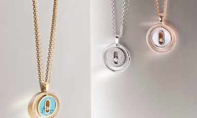 Messika Lucky Move Collection jewellery. The Lucky Move collection presents a new take on the iconic Move collection and its moving diamonds, now reimagined in a new circle shape. Tap to shop image