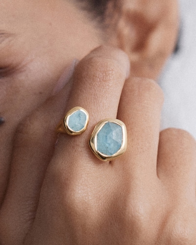 Image of lady wearing Monica Vinader Ring image