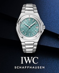 Image of IWC schaffhausen watch on blue background - tap to shop all IWC schaffhausen image