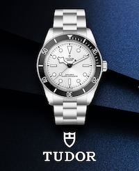 Image of tudor watch on blue background - tap to shop all tudor image