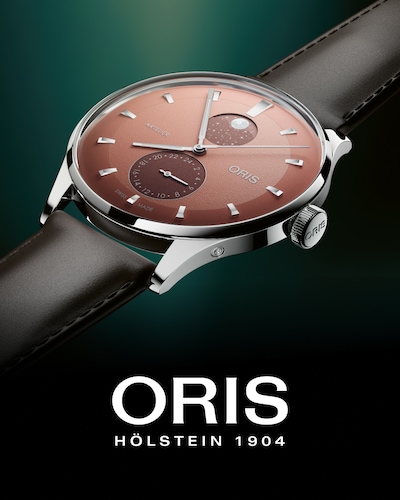Oris Artelier Watch with Oris logo - Click to Shop All Oris image