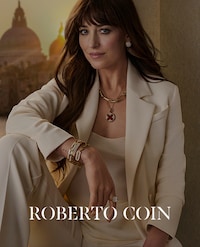 Image of dakota johnson roberto coin model wearing mixed jewellery - tap to shop roberto coin jewellery image