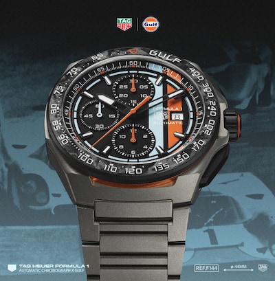 TAG HEUER FORMULA 1 CHRONOGRAPH X GULF WATCH image